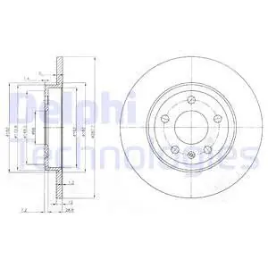Tarcza hamulcowa DELPHI BG3996 Wyprzedaż