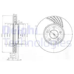 Tarcza hamulcowa DELPHI BG4029 Darmowa dostawa