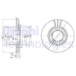 Promocja Tarcza hamulcowa DELPHI BG4036