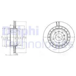 Rabat Tarcza hamulcowa DELPHI BG4046