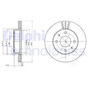 Ekspresowa dostawa Tarcza hamulcowa DELPHI BG4047