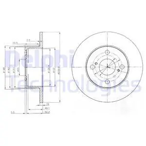 Najlepsza cena Tarcza hamulcowa DELPHI BG4050