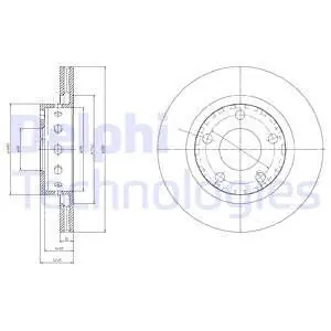 Tarcza hamulcowa DELPHI BG4057 Kup teraz