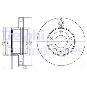 Najlepsza cena Tarcza hamulcowa DELPHI BG4059