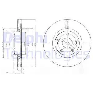 Zamów teraz Tarcza hamulcowa DELPHI BG4113