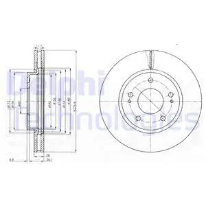 Ostatnia szansa Tarcza hamulcowa DELPHI BG4147