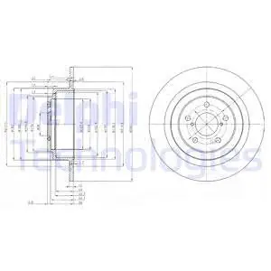 Premium Tarcza hamulcowa DELPHI BG4154
