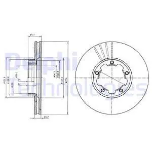 Tarcza hamulcowa DELPHI BG4173 Szybka dostawa