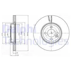Wyprzedaż Tarcza hamulcowa DELPHI BG4184