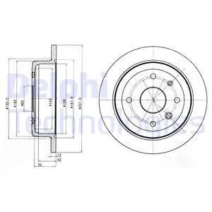 Tarcza hamulcowa DELPHI BG4194 Szybka dostawa