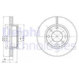 Ekspresowa dostawa Tarcza hamulcowa DELPHI BG4195