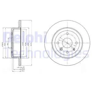 Tarcza hamulcowa DELPHI BG4244 Oferta limitowana