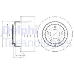 Promocja Tarcza hamulcowa DELPHI BG4262