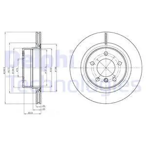 Promocja Tarcza hamulcowa DELPHI BG4293C