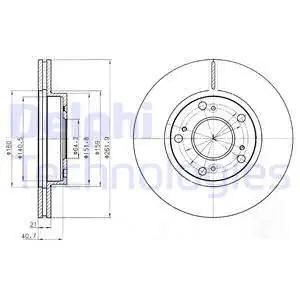 Tarcza hamulcowa DELPHI BG4294 Bezpieczna płatność