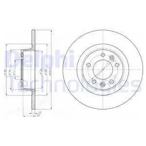 Oferta limitowana Tarcza hamulcowa DELPHI BG4301