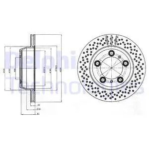 Tarcza hamulcowa DELPHI BG4302C Ostatnia szansa