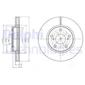 Popularny Tarcza hamulcowa DELPHI BG4304
