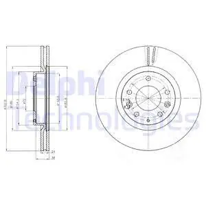 Tarcza hamulcowa DELPHI BG4316 Ekspresowa dostawa