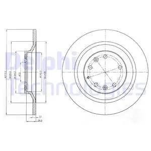 Tarcza hamulcowa DELPHI BG4318 Wyprzedaż