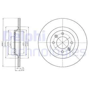 Kup teraz Tarcza hamulcowa DELPHI BG4322