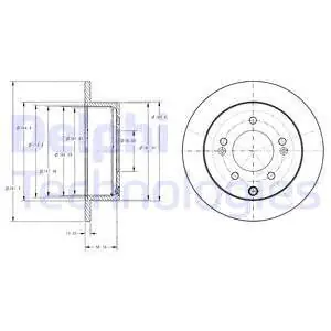Ekspresowa dostawa Tarcza hamulcowa DELPHI BG4327