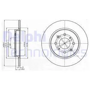 Oferta limitowana Tarcza hamulcowa DELPHI BG4385C