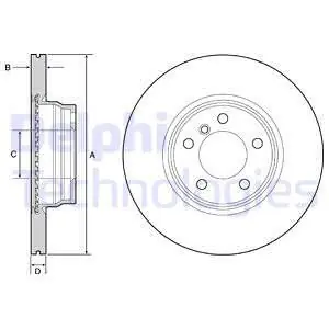 Premium Tarcza hamulcowa DELPHI BG4458C