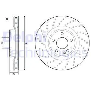 Popularny Tarcza hamulcowa DELPHI BG4658C