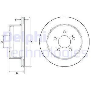 Wysoka jakość Tarcza hamulcowa DELPHI BG4677C