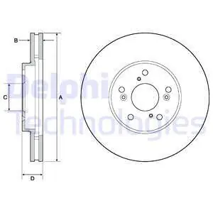 Wyprzedaż Tarcza hamulcowa DELPHI BG4687
