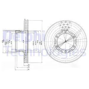 Tarcza hamulcowa DELPHI BG473 Tylko dziś