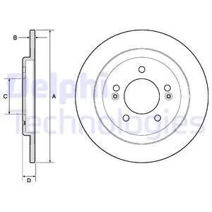 Tarcza hamulcowa DELPHI BG4749C Zwrot pieniędzy