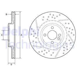 Oferta limitowana Tarcza hamulcowa DELPHI BG4789C