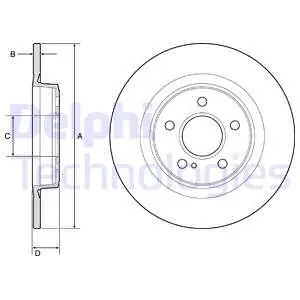 Szybka dostawa Tarcza hamulcowa DELPHI BG4790C