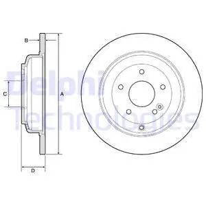Tarcza hamulcowa DELPHI BG4793C Tani