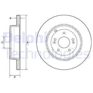 Tarcza hamulcowa DELPHI BG4794C Wyprzedaż