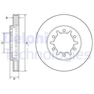 Nowość Tarcza hamulcowa DELPHI BG4795C