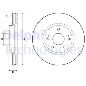 Tarcza hamulcowa DELPHI BG4809C Zamów teraz