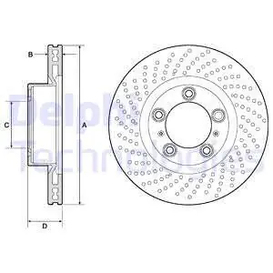 Tarcza hamulcowa DELPHI BG4813C Zwrot pieniędzy