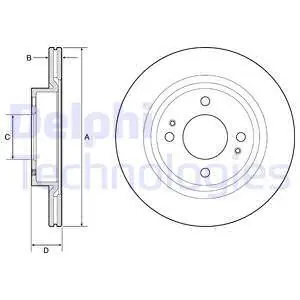 Bezpieczna płatność Tarcza hamulcowa DELPHI BG4830C