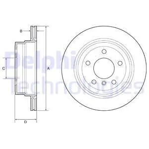 Rabat Tarcza hamulcowa DELPHI BG4946C