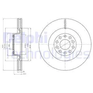 Zamów teraz Tarcza hamulcowa DELPHI BG9018