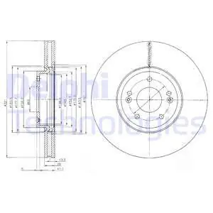 Tarcza hamulcowa DELPHI BG9056 Zamów teraz