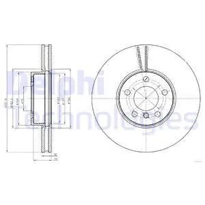 Wyprzedaż Tarcza hamulcowa DELPHI BG9061