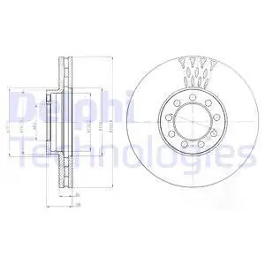 Tarcza hamulcowa DELPHI BG9062 Szybka dostawa