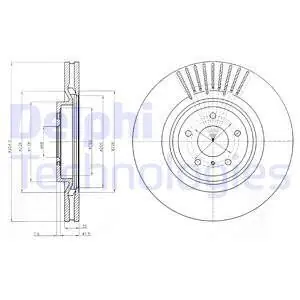 Tarcza hamulcowa DELPHI BG9073C Niska cena