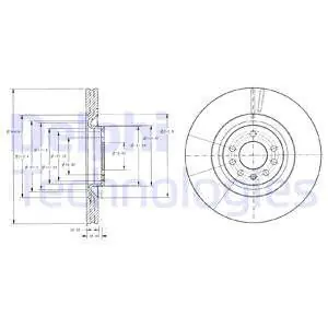 Premium Tarcza hamulcowa DELPHI BG9098