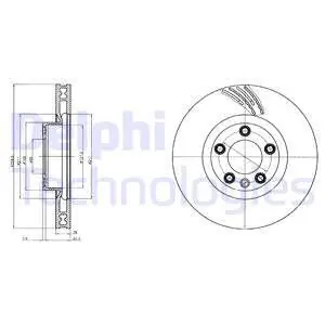 Tarcza hamulcowa DELPHI BG9101C Darmowa dostawa