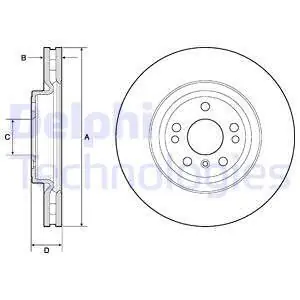Tarcza hamulcowa DELPHI BG9148C Zamów teraz